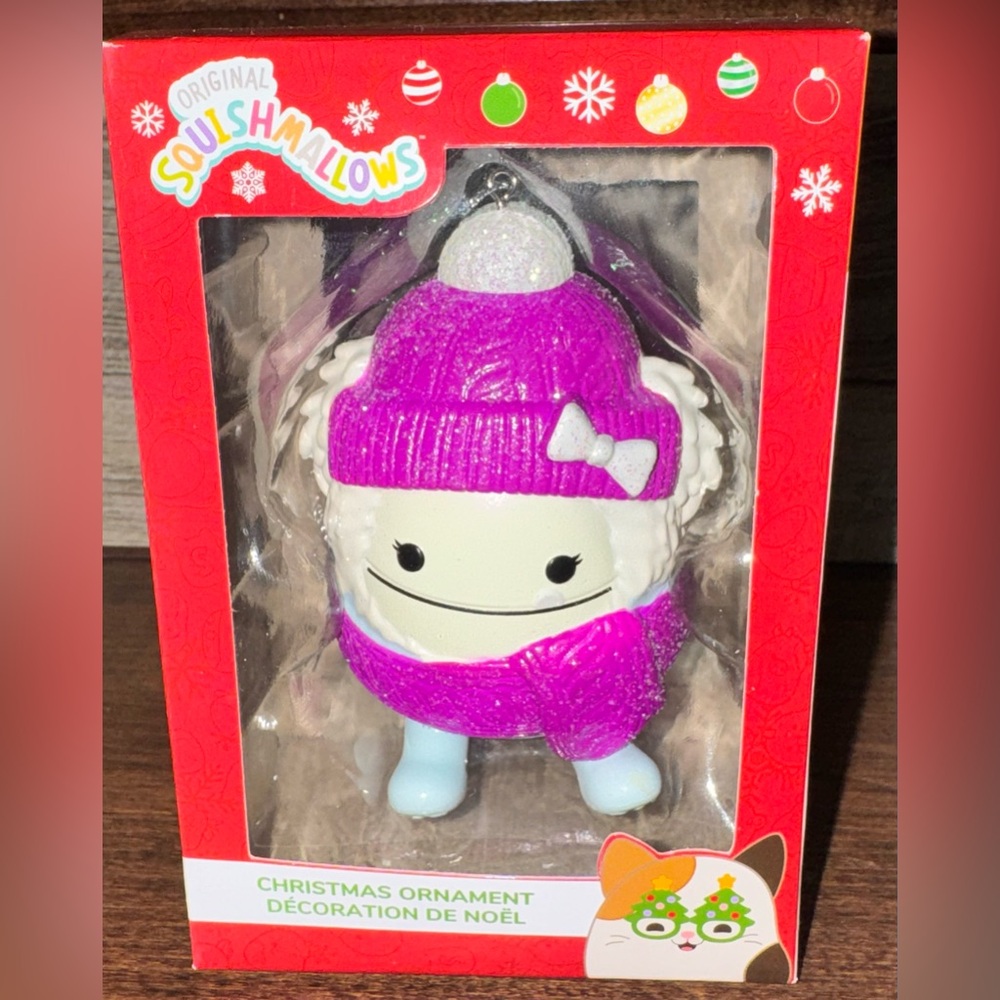 Cute 🥰 Squishmallow 3" Character Ornament - ZOZO THE BIGFOOT with Hat & Scarf 🧣